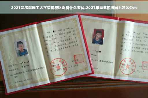 2021哈尔滨理工大学荣成校区都有什么专科,2021年营业执照网上怎么公示