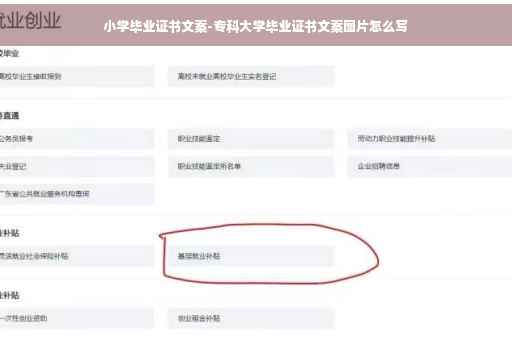 小学毕业证书文案-专科大学毕业证书文案图片怎么写