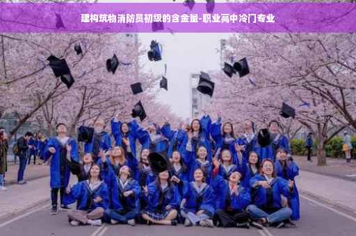 建构筑物消防员初级的含金量-职业高中冷门专业
