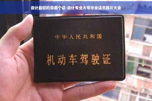 会计最初的是哪个证-会计专业大专毕业证书图片大全