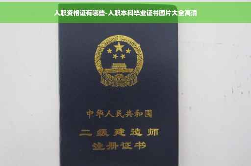 入职资格证有哪些-入职本科毕业证书图片大全高清