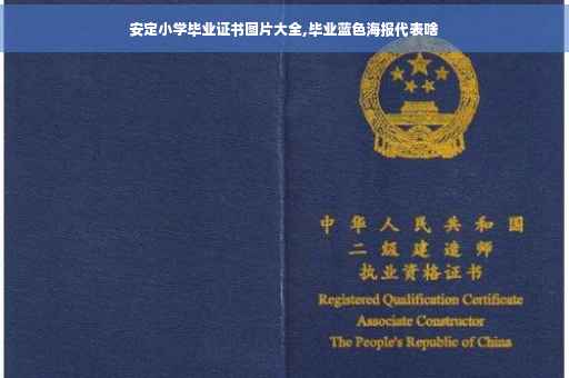 安定小学毕业证书图片大全,毕业蓝色海报代表啥