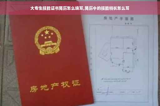 大专生技能证书简历怎么填写,简历中的技能特长怎么写