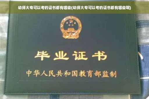 幼师大专可以考的证书都有哪些(幼师大专可以考的证书都有哪些呢)