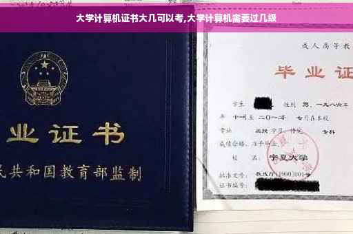 大学计算机证书大几可以考,大学计算机需要过几级