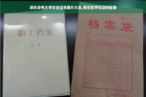 琼台自考大专毕业证书图片大全,师范生学位证的标准