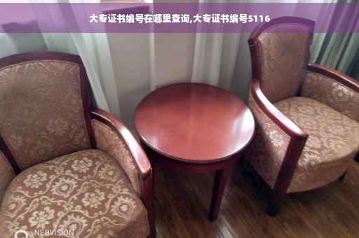 大专证书编号在哪里查询,大专证书编号5116