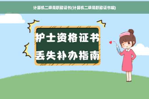 计算机二级是职称证书(计算机二级是职称证书嘛)
