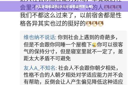 少儿计算机证书(少儿计算机证书怎么考)