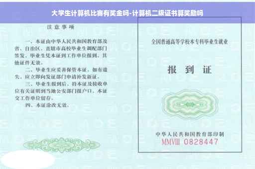 大学生计算机比赛有奖金吗-计算机二级证书算奖励吗
