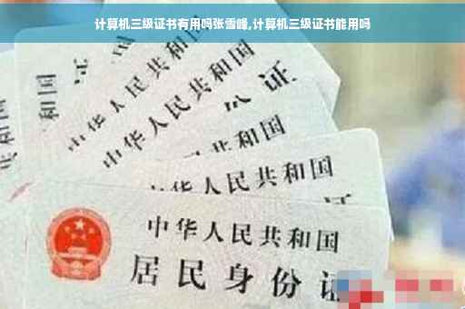 计算机三级证书有用吗张雪峰,计算机三级证书能用吗