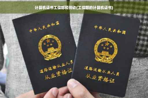 计算机证书工信部和劳动(工信部的计算机证书)