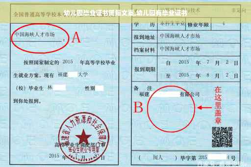 幼儿园毕业证书简短文案,幼儿园有毕业证书