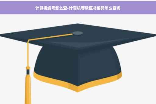 计算机编号怎么查-计算机等级证书编码怎么查询