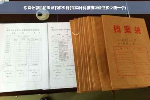 东莞计算机初级证书多少钱(东莞计算机初级证书多少钱一个) 东莞计算机初级证书多少钱(东莞计算机初级证书多少钱一个)