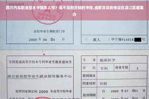 四川汽车职业技术学院怎么样？是不是刚开始的学校,成都货运资格证在温江区哪里办