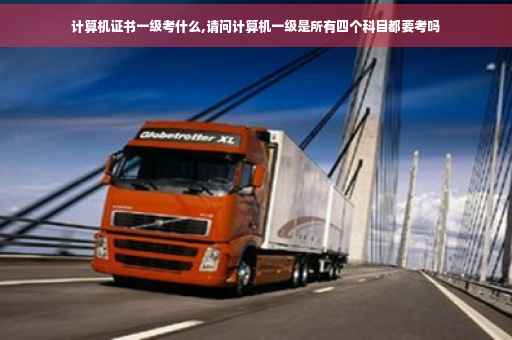计算机证书一级考什么,请问计算机一级是所有四个科目都要考吗