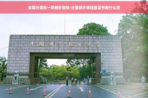 全国计算机一级有补贴吗-计算机中级技能证书有什么用