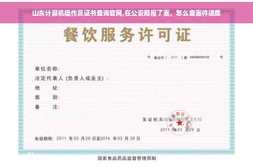 山东计算机操作员证书查询官网,在公安局报了案，怎么查案件进度