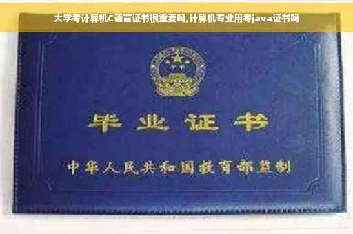 大学考计算机C语言证书很重要吗,计算机专业用考java证书吗