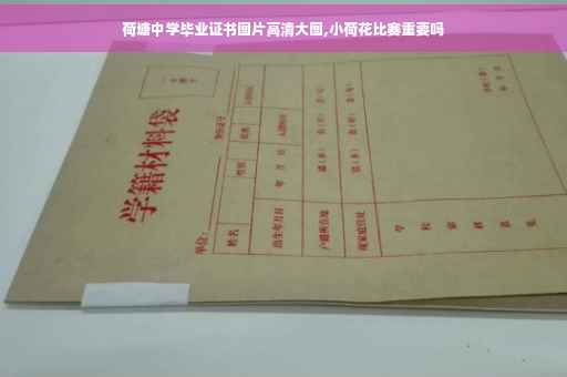 荷塘中学毕业证书图片高清大图,小荷花比赛重要吗