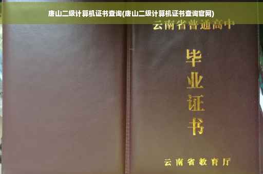唐山二级计算机证书查询(唐山二级计算机证书查询官网)