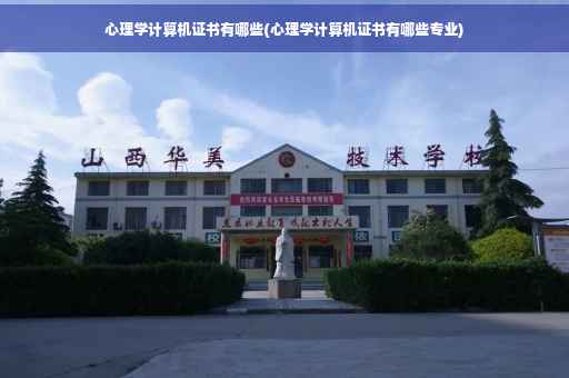 心理学计算机证书有哪些(心理学计算机证书有哪些专业)