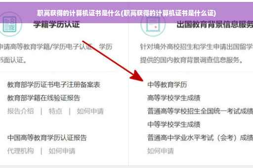 职高获得的计算机证书是什么(职高获得的计算机证书是什么证)