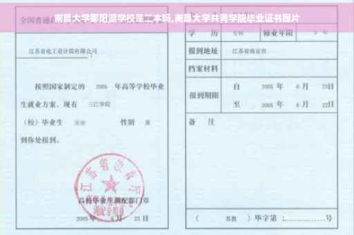 南昌大学鄱阳湖学校是二本吗,南昌大学共青学院毕业证书图片 南昌大学鄱阳湖学校是二本吗,南昌大学共青学院毕业证书图片