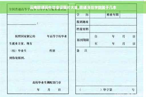 云南昭通高中毕业证图片大全,昭通师范学院属于几本