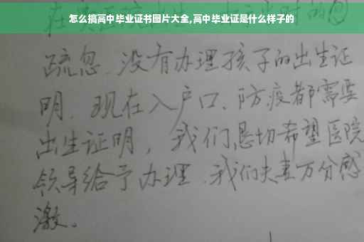 怎么搞高中毕业证书图片大全,高中毕业证是什么样子的