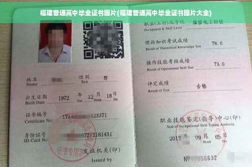 福建普通高中毕业证书图片(福建普通高中毕业证书图片大全)