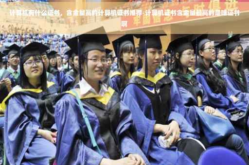 计算机有什么证书，含金量高的计算机证书推荐-计算机证书含金量最高的是啥证书啊
