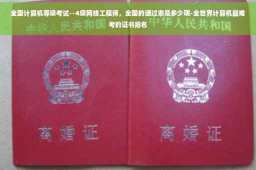 全国计算机等级考试--4级网络工程师，全国的通过率是多少呢-全世界计算机最难考的证书排名