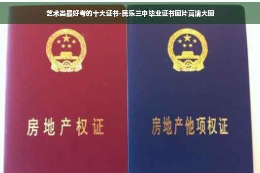 艺术类最好考的十大证书-民乐三中毕业证书图片高清大图