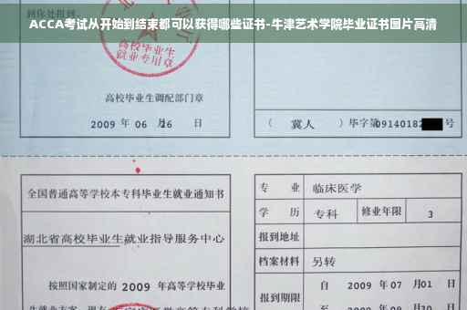 ACCA考试从开始到结束都可以获得哪些证书-牛津艺术学院毕业证书图片高清