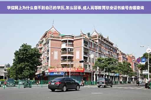 学信网上为什么查不到自己的学历,怎么回事,成人高等教育毕业证书编号去哪查询