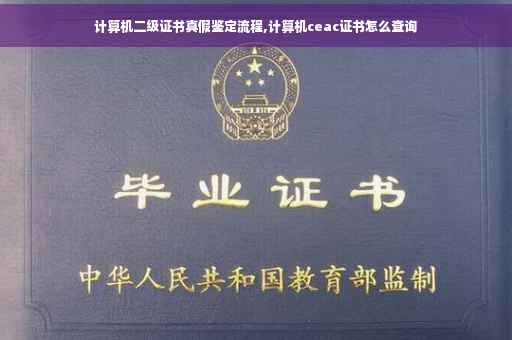 计算机二级证书真假鉴定流程,计算机ceac证书怎么查询