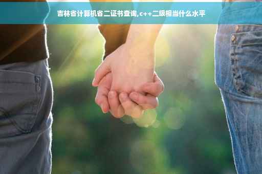 吉林省计算机省二证书查询,c++二级相当什么水平