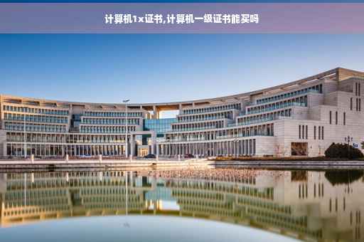 计算机1x证书,计算机一级证书能买吗