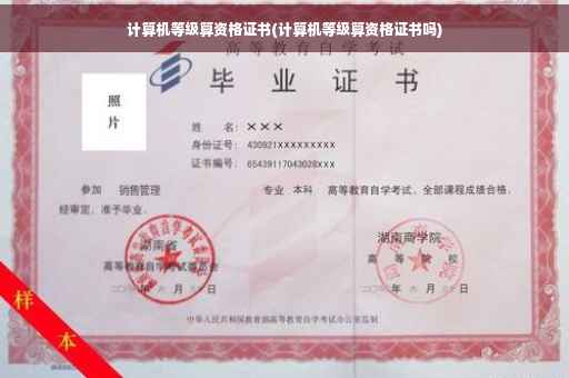 计算机等级算资格证书(计算机等级算资格证书吗)