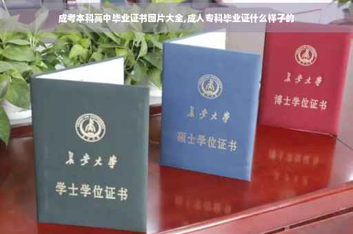 成考本科高中毕业证书图片大全,成人专科毕业证什么样子的