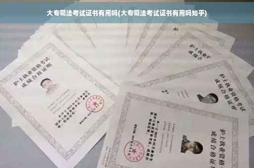 大专司法考试证书有用吗(大专司法考试证书有用吗知乎)