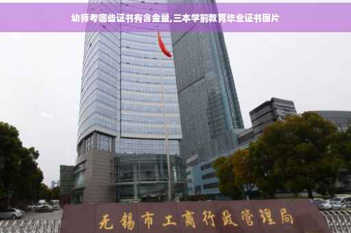 幼师考哪些证书有含金量,三本学前教育毕业证书图片