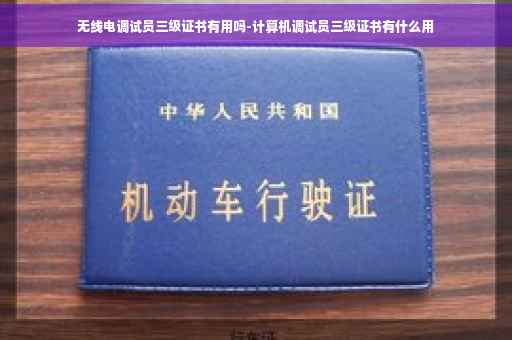 无线电调试员三级证书有用吗-计算机调试员三级证书有什么用