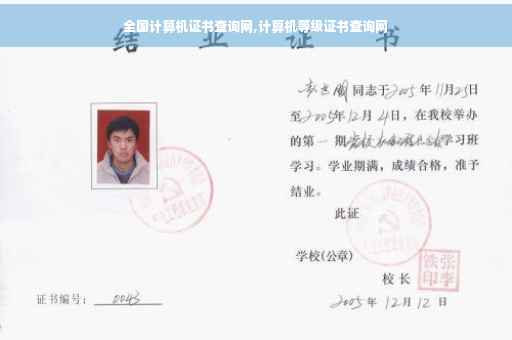 全国计算机证书查询网,计算机等级证书查询网