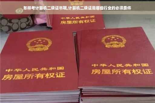 怎样考计算机二级证书呢,计算机二级证是哪些行业的必须条件 怎样考计算机二级证书呢,计算机二级证是哪些行业的必须条件