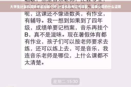 大学生计算机等级考试报哪个好,计算机软考证书领取，需要公司的什么证明