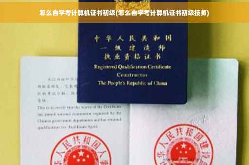 怎么自学考计算机证书初级(怎么自学考计算机证书初级技师)