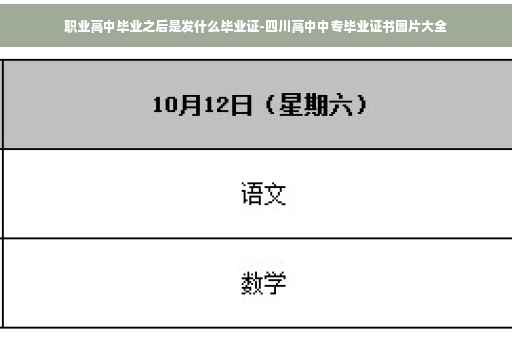 职业高中毕业之后是发什么毕业证-四川高中中专毕业证书图片大全